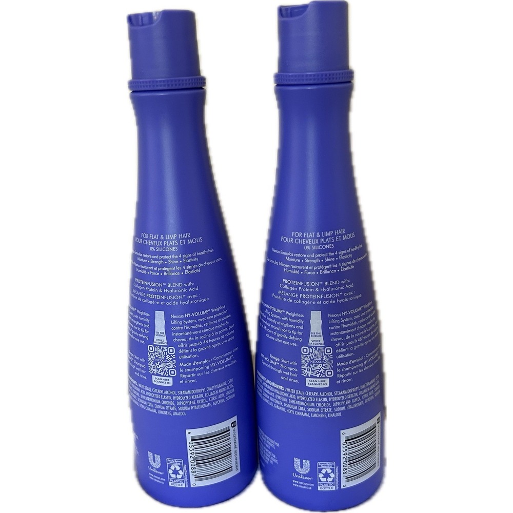 (2) Nexxus Hy-Volume Hair Conditioner W/Collagen Protein & Hyaluronic Acid 13.5 - Picture 2 of 3